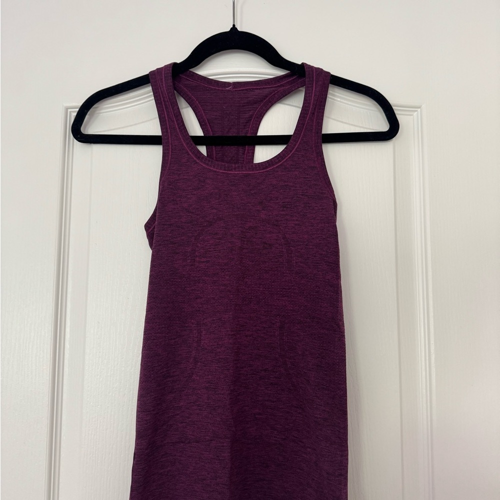 Lululemon Athletica Maroon Swiftly Tech RacerBack Tank Top Hip Length